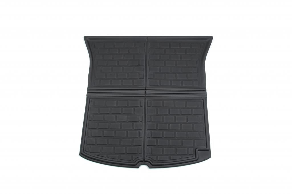 3D Kofferraummatte + Unterbodenmatte passend für Tesla Model Y / Performance rutschfest