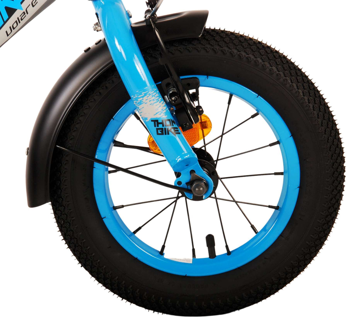 Volare Thombike Kinderfahrrad - Jungen - 12 Zoll - Schwarz Blau
