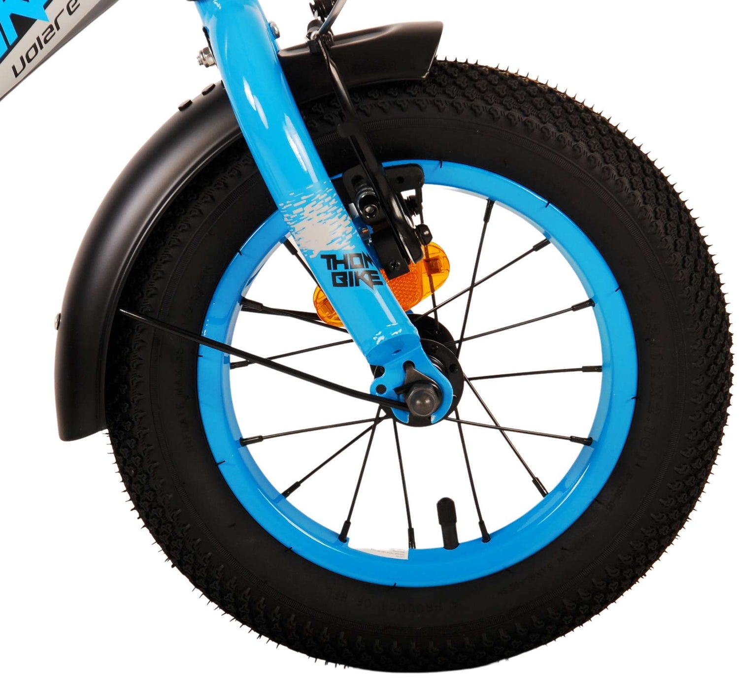 Volare Thombike Kinderfahrrad - Jungen - 12 Zoll - Schwarz Blau