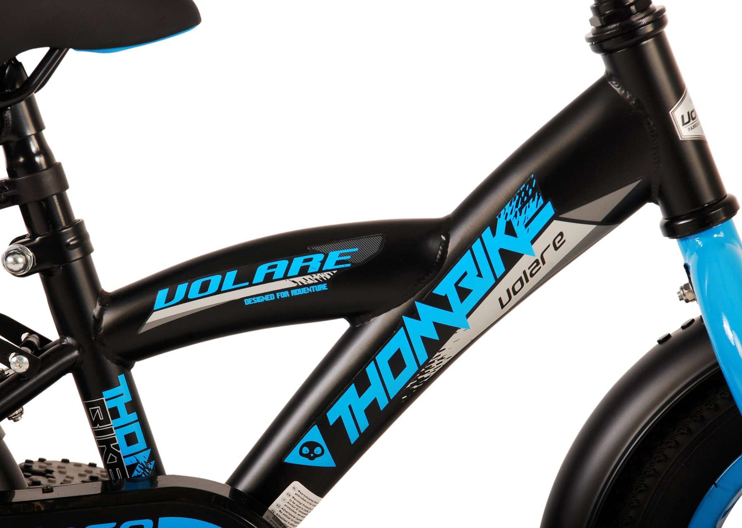 Volare Thombike Kinderfahrrad - Jungen - 12 Zoll - Schwarz Blau