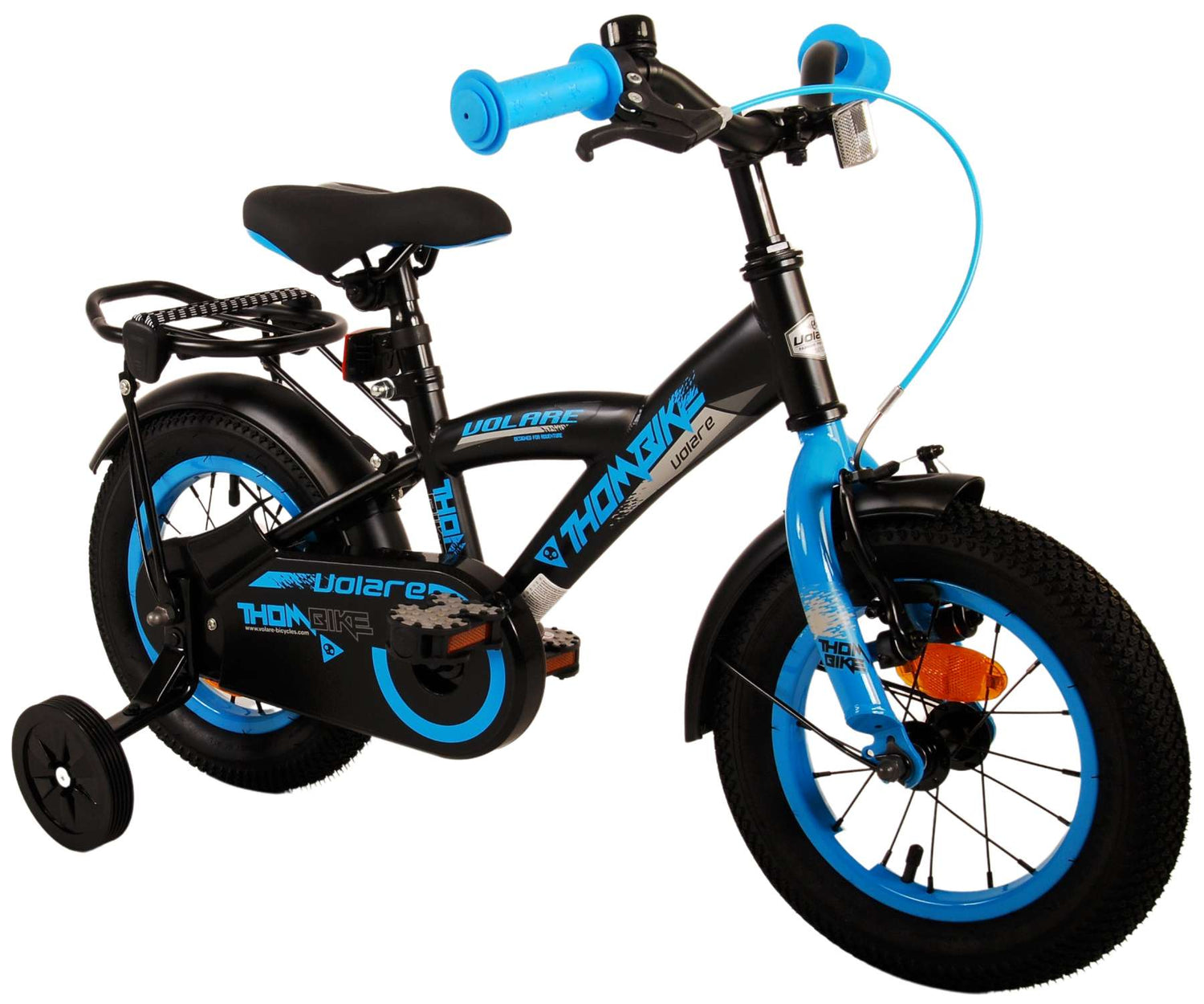 Volare Thombike Kinderfahrrad - Jungen - 12 Zoll - Schwarz Blau