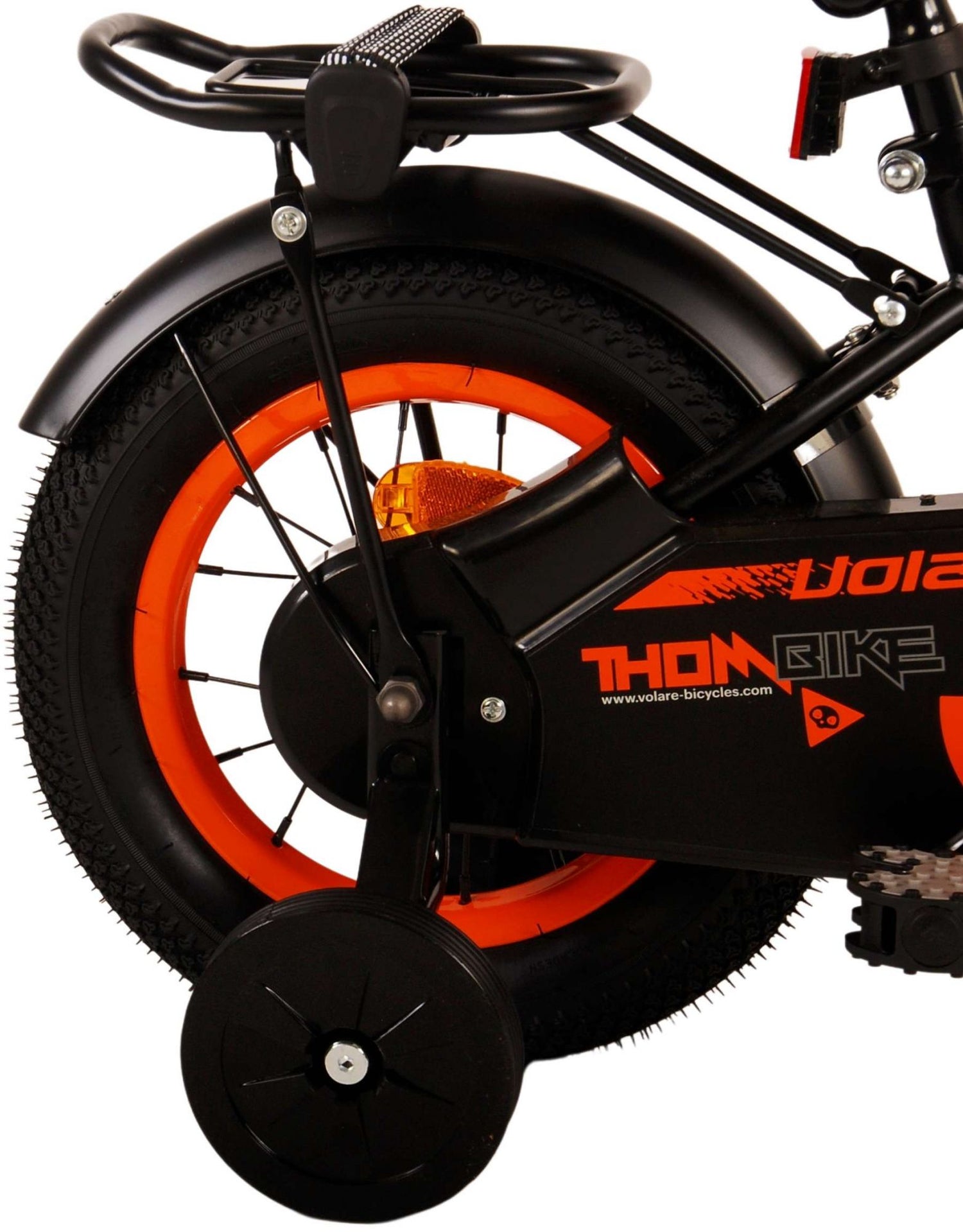Volare Thombike Kinderfahrrad - Jungen - 12 Zoll - Schwarz Orange