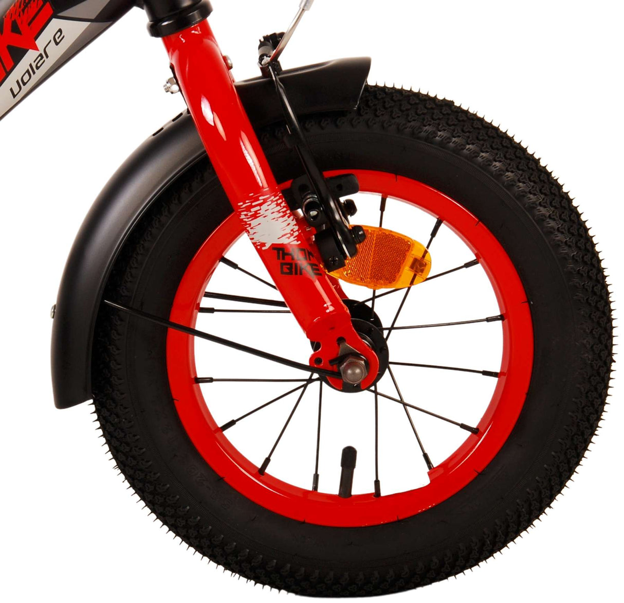 Volare Thombike Kinderfahrrad - Jungen - 12 Zoll - Schwarz Rot