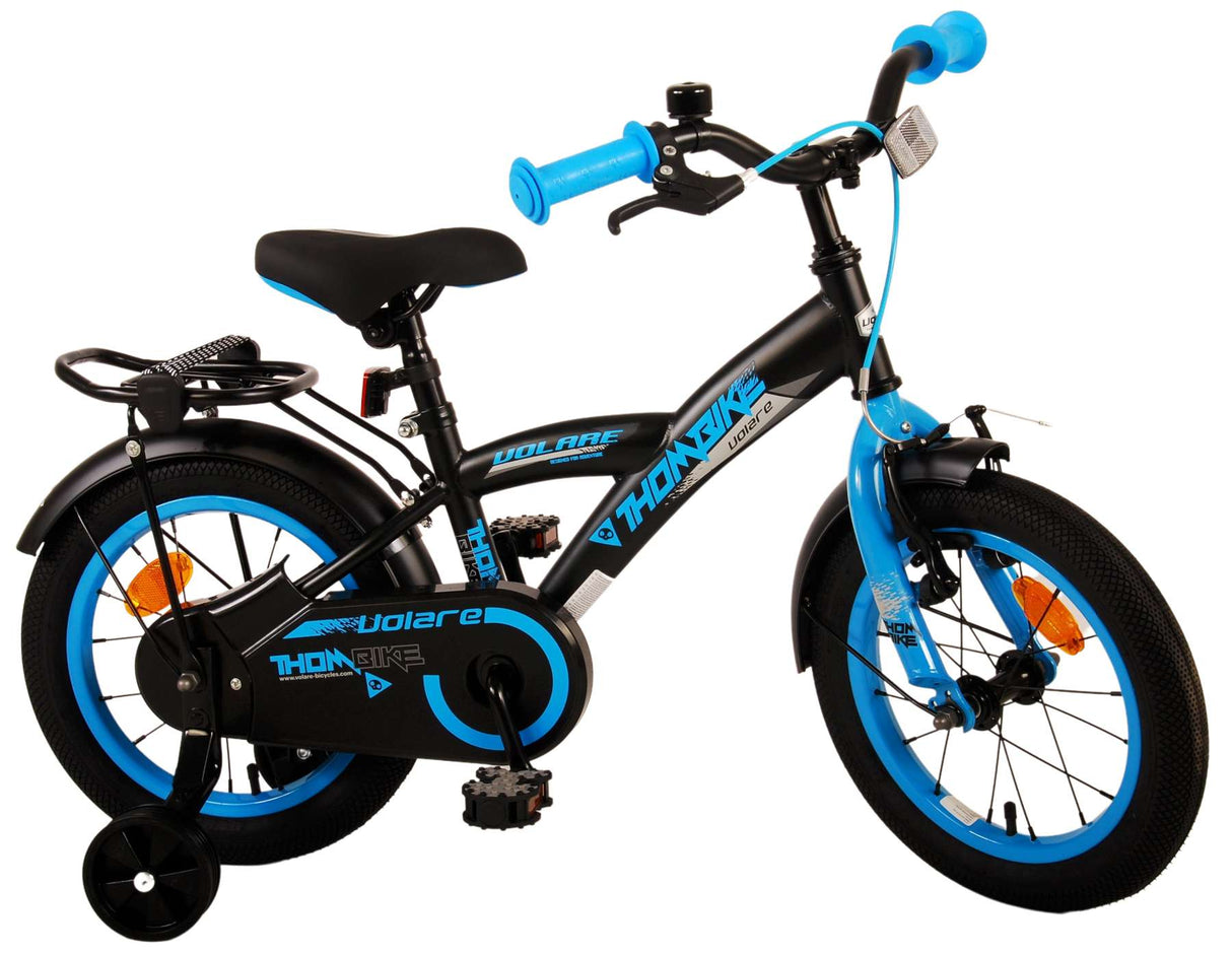 Volare Thombike Kinderfahrrad - Jungen - 14 Zoll - Schwarz Blau