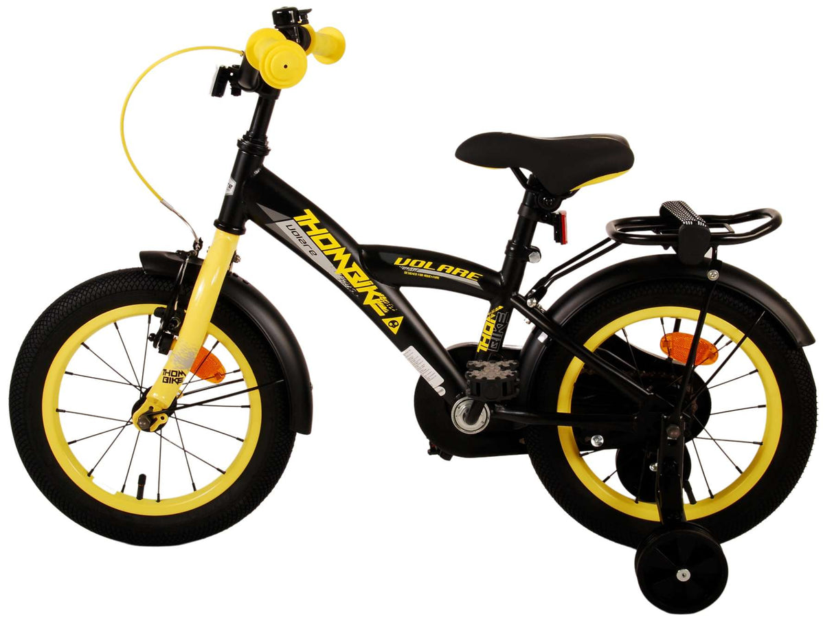 Volare Thombike Kinderfahrrad - Jungen - 14 Zoll - Schwarz Gelb
