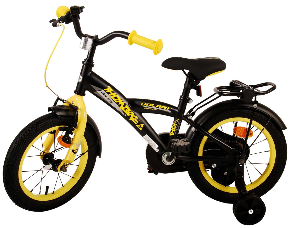 Volare Thombike Kinderfahrrad - Jungen - 14 Zoll - Schwarz Gelb