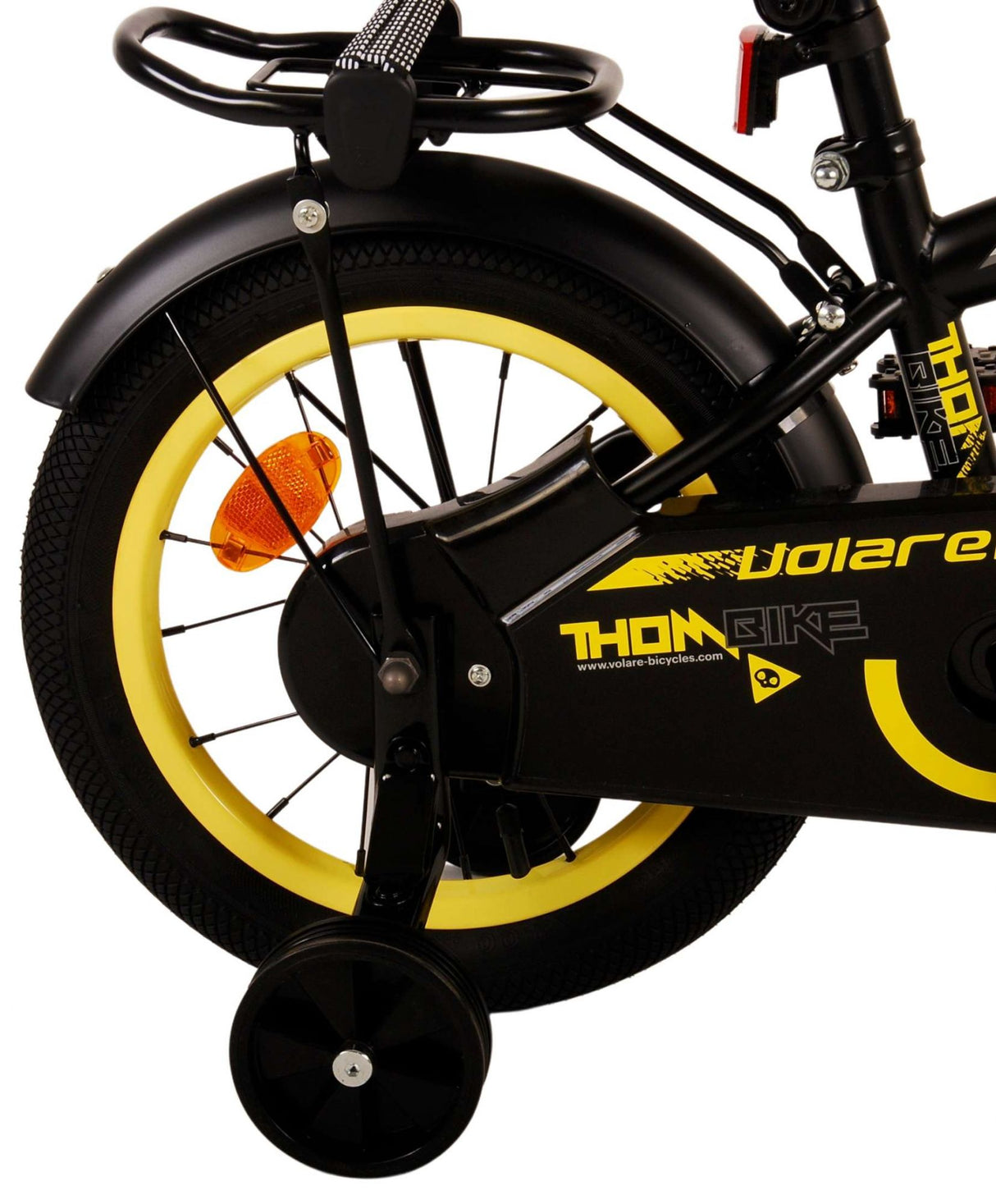 Volare Thombike Kinderfahrrad - Jungen - 14 Zoll - Schwarz Gelb