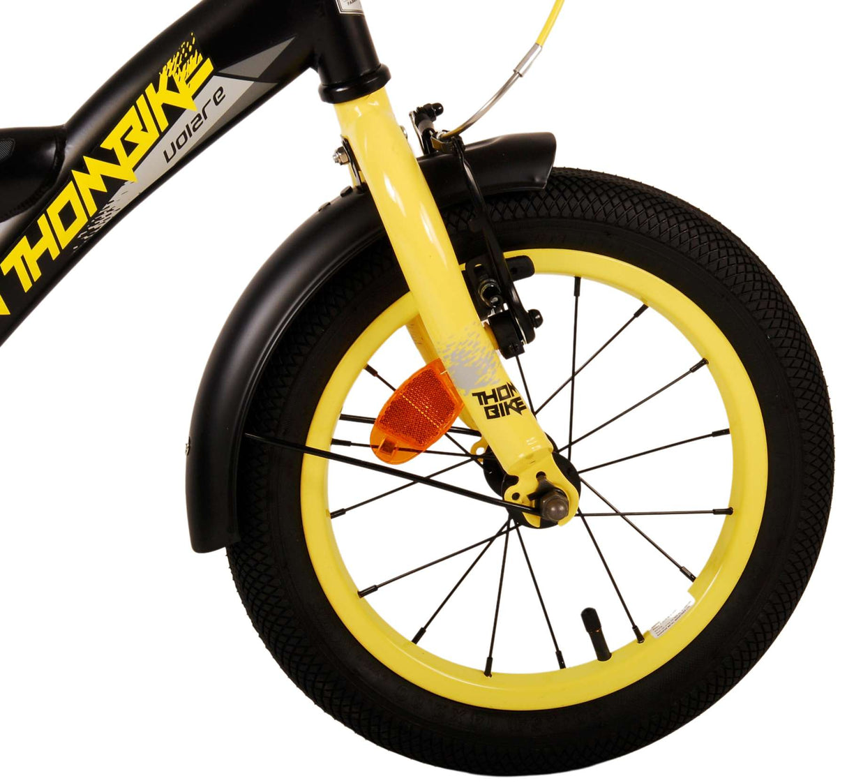 Volare Thombike Kinderfahrrad - Jungen - 14 Zoll - Schwarz Gelb