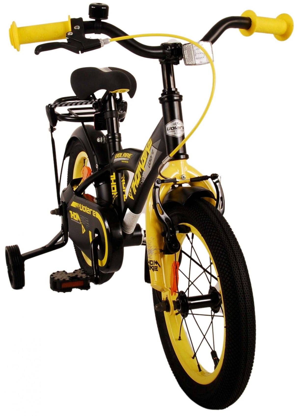 Volare Thombike Kinderfahrrad - Jungen - 14 Zoll - Schwarz Gelb