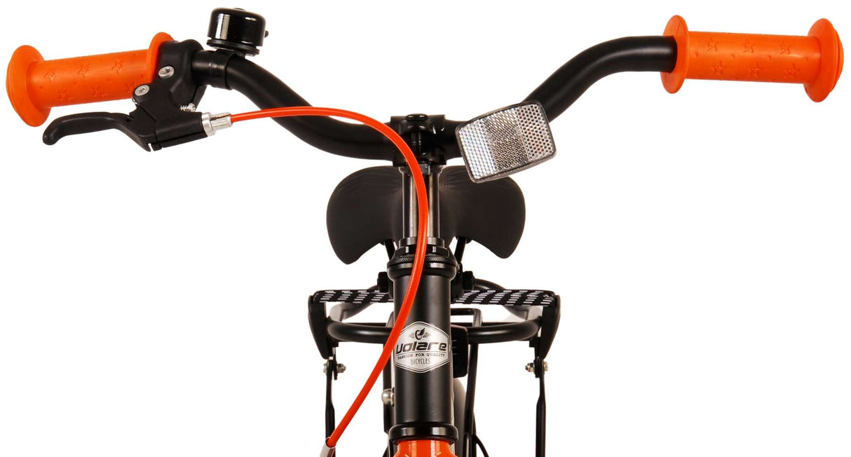 Volare Thombike Kinderfahrrad - Jungen - 14 Zoll - Schwarz Orange