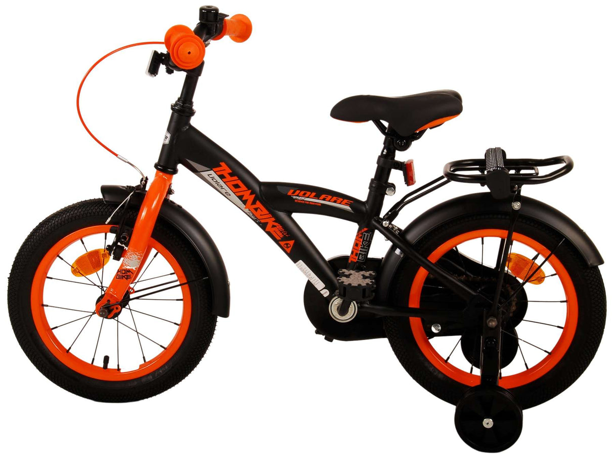 Volare Thombike Kinderfahrrad - Jungen - 14 Zoll - Schwarz Orange