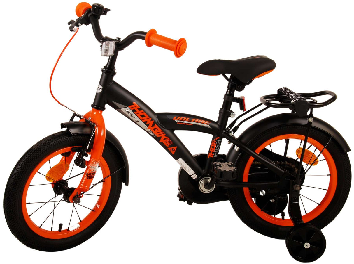 Volare Thombike Kinderfahrrad - Jungen - 14 Zoll - Schwarz Orange