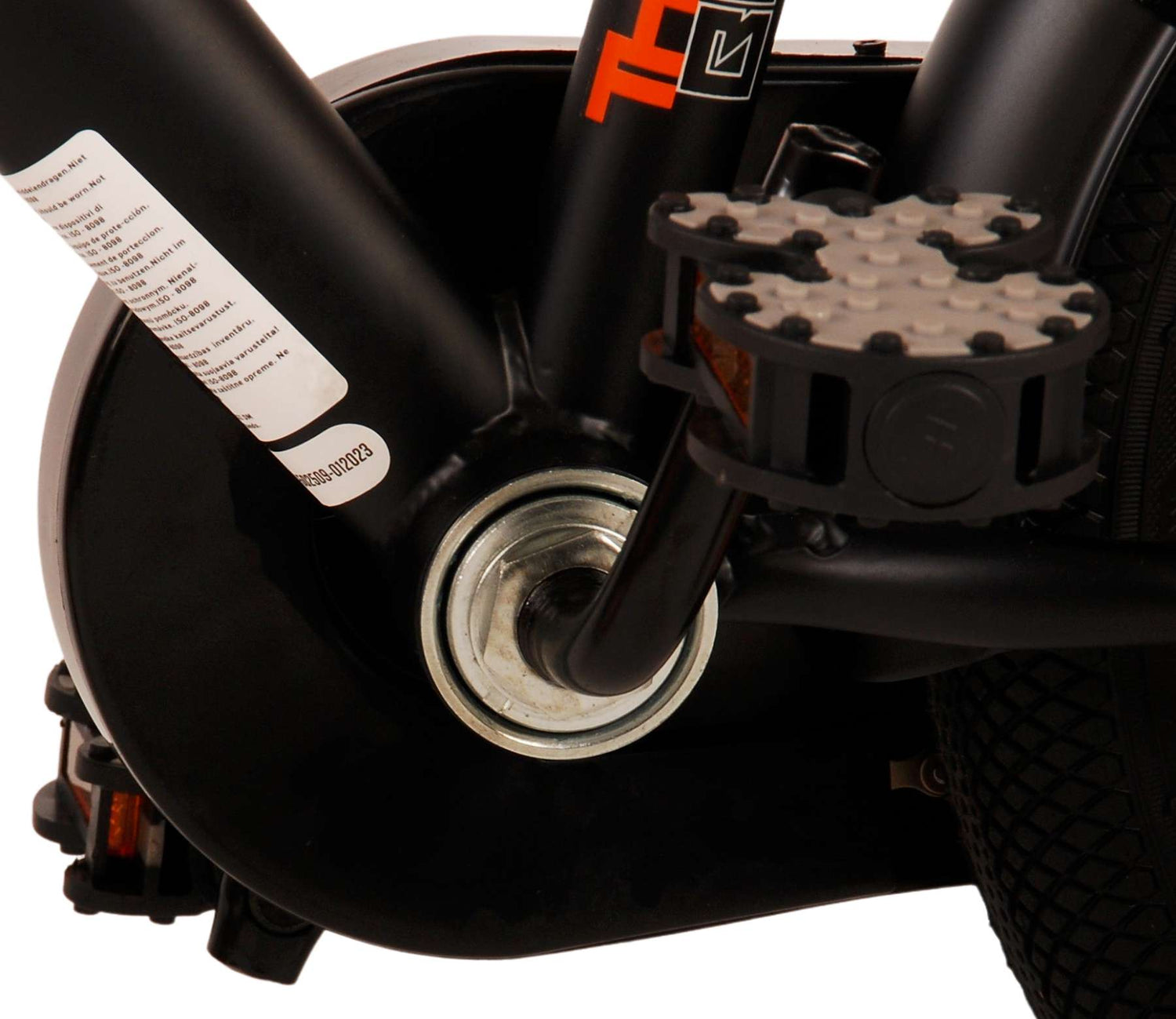 Volare Thombike Kinderfahrrad - Jungen - 14 Zoll - Schwarz Orange