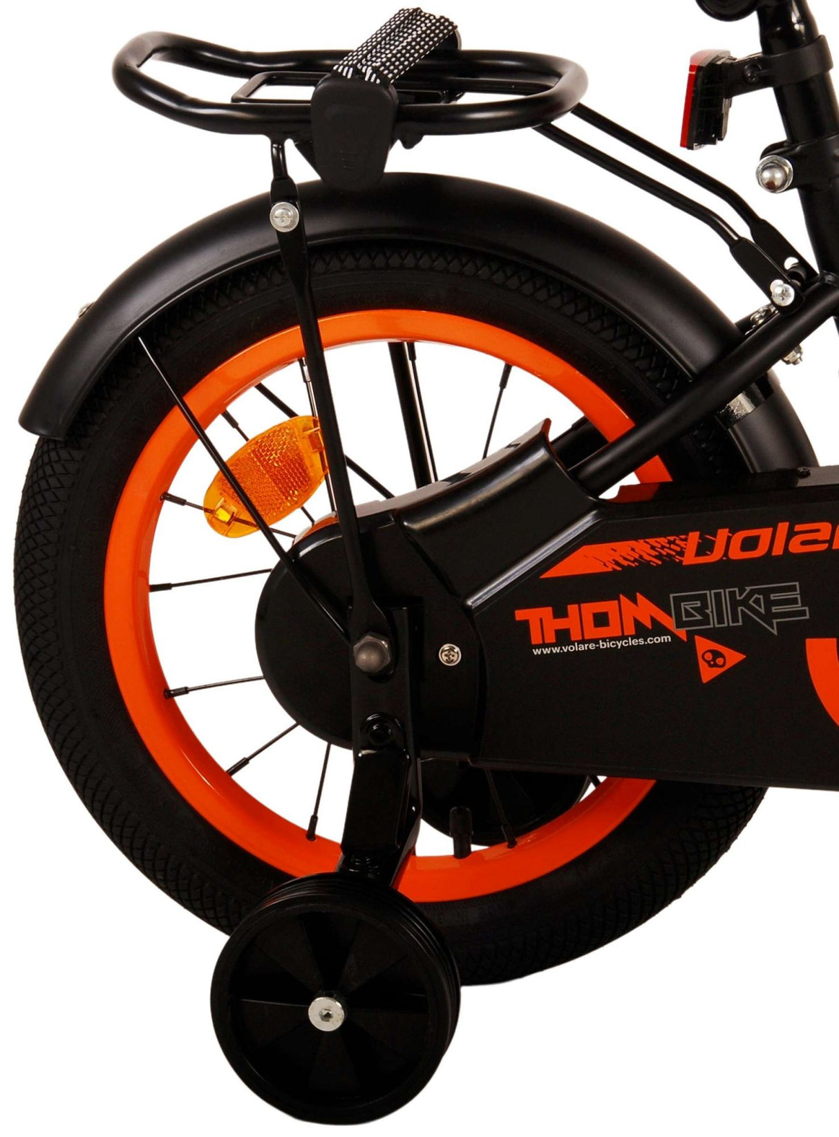 Volare Thombike Kinderfahrrad - Jungen - 14 Zoll - Schwarz Orange