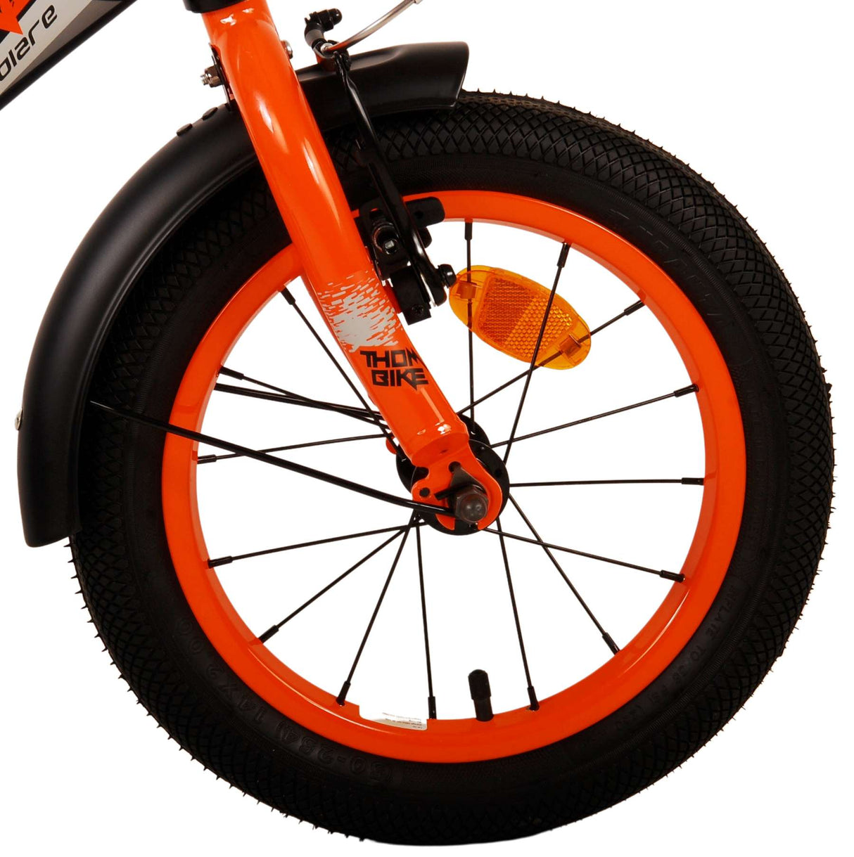 Volare Thombike Kinderfahrrad - Jungen - 14 Zoll - Schwarz Orange