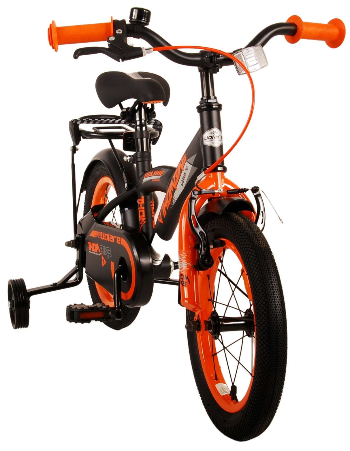 Volare Thombike Kinderfahrrad - Jungen - 14 Zoll - Schwarz Orange