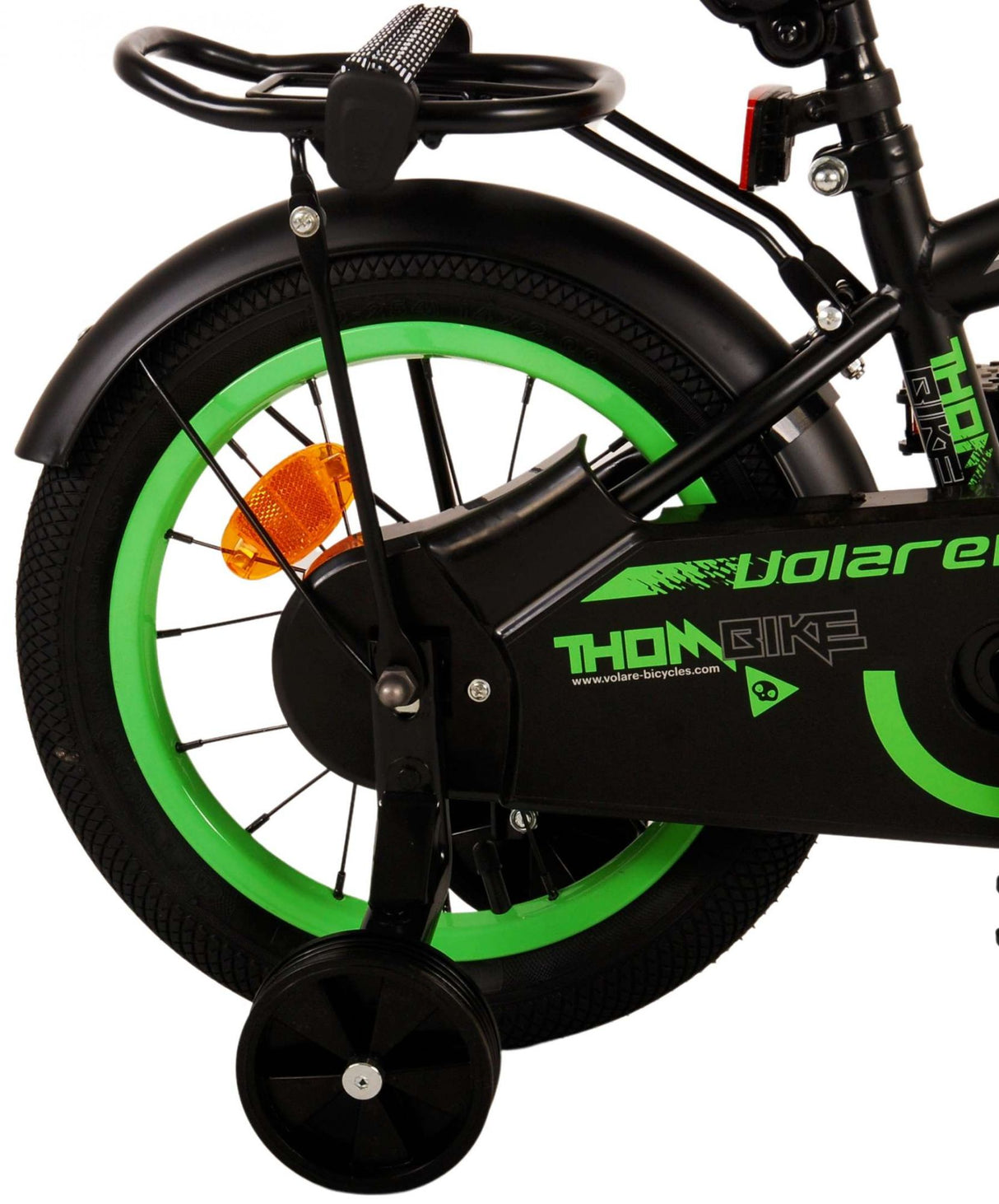 Volare Thombike Kinderfahrrad - Jungen - 14 Zoll - Schwarz Grün