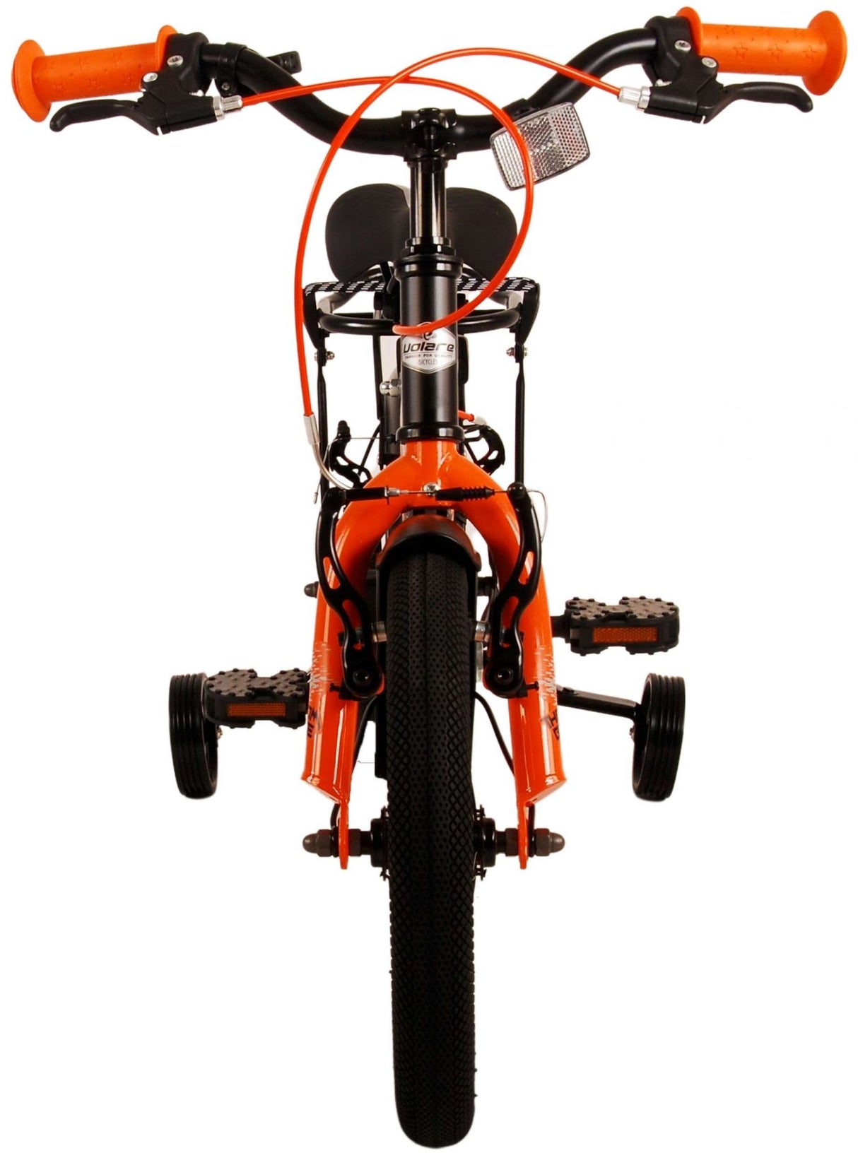 Volare Thombike Kinderfahrrad - Jungen - 14 Zoll - Schwarz Orange - Zweihandbremsen