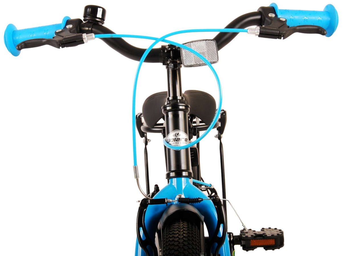 Volare Thombike Kinderfahrrad - Jungen - 16 Zoll - Schwarz Blau - Zweihandbremsen