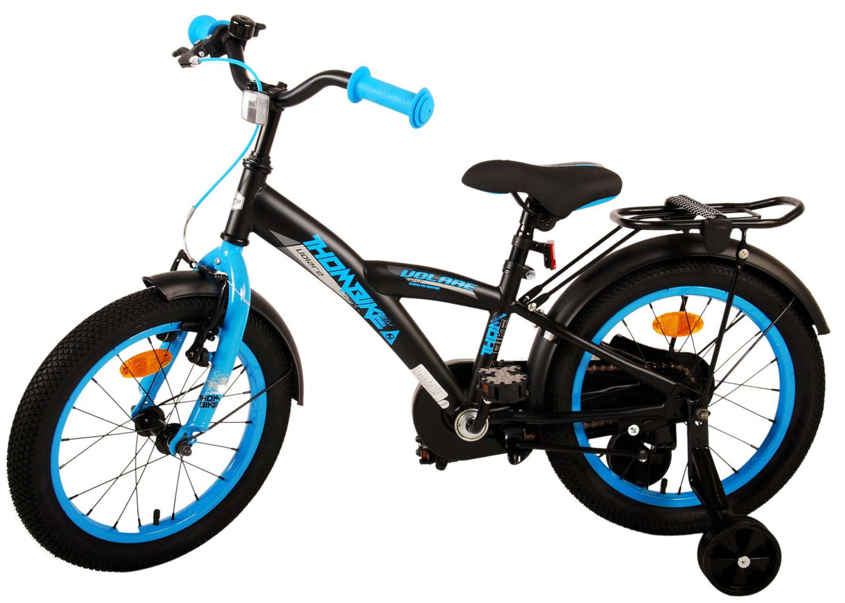 Volare Thombike Kinderfahrrad - Jungen - 16 Zoll - Schwarz Blau