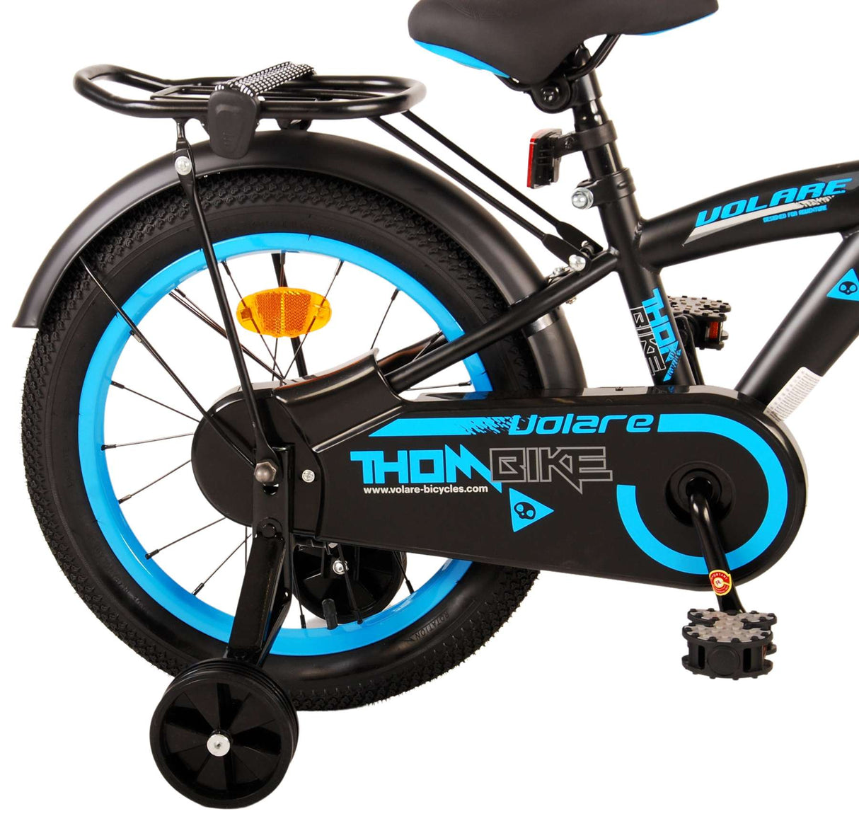 Volare Thombike Kinderfahrrad - Jungen - 16 Zoll - Schwarz Blau