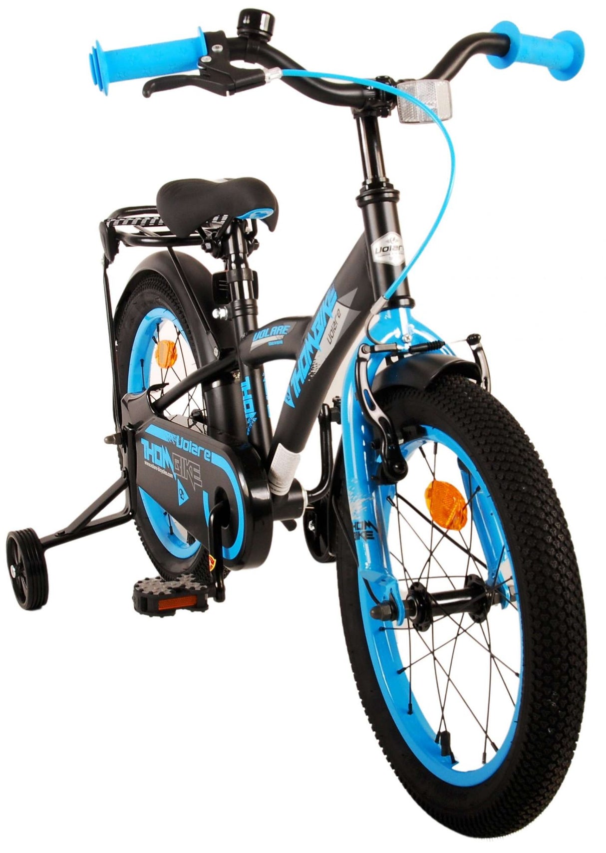 Volare Thombike Kinderfahrrad - Jungen - 16 Zoll - Schwarz Blau