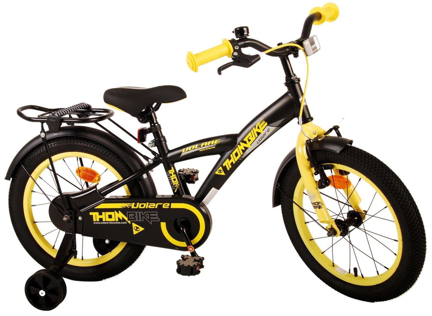 Volare Thombike Kinderfahrrad - Jungen - 16 Zoll - Schwarz Gelb