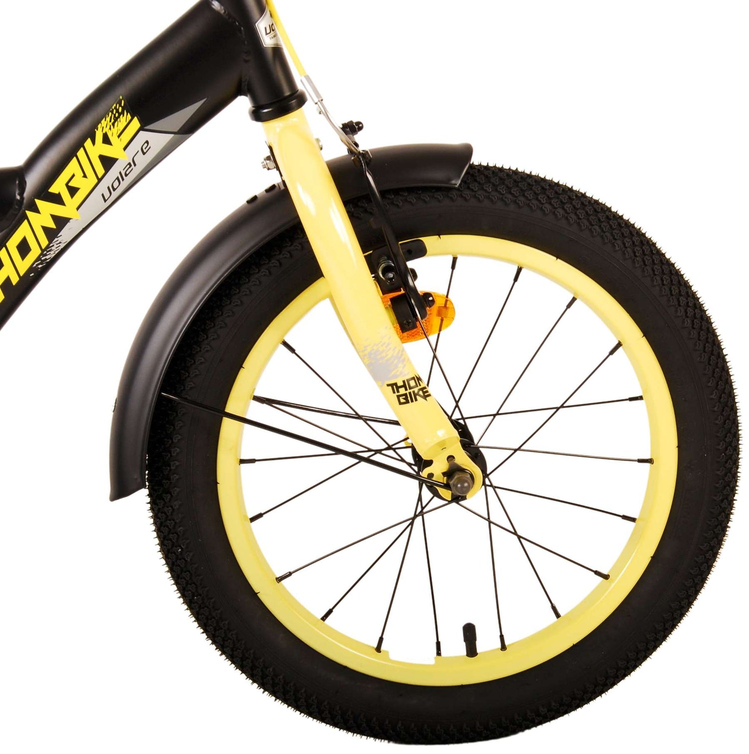 Volare Thombike Kinderfahrrad - Jungen - 16 Zoll - Schwarz Gelb