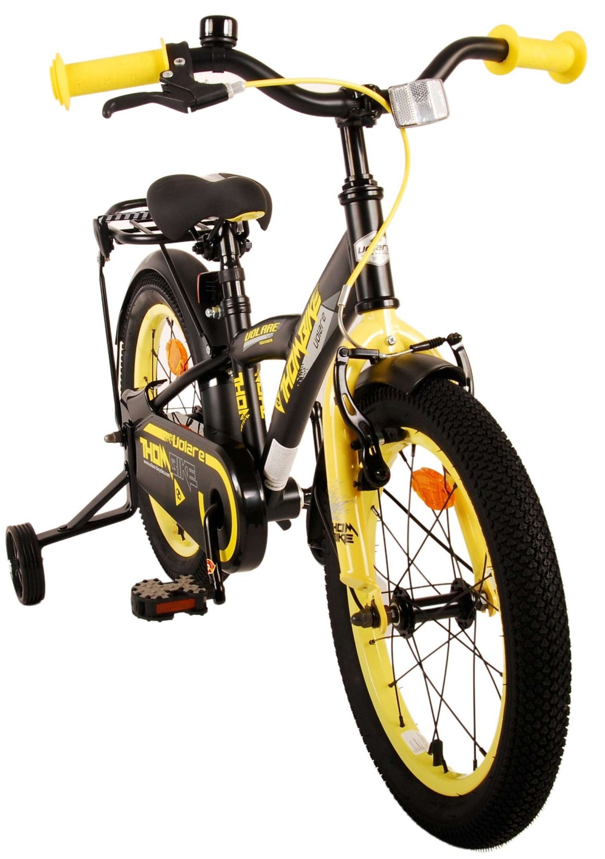 Volare Thombike Kinderfahrrad - Jungen - 16 Zoll - Schwarz Gelb