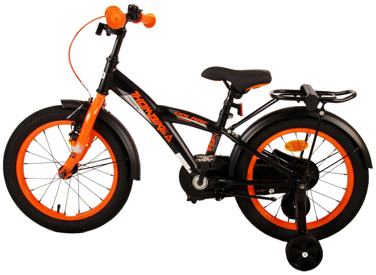 Volare Thombike Kinderfahrrad - Jungen - 16 Zoll - Schwarz Orange