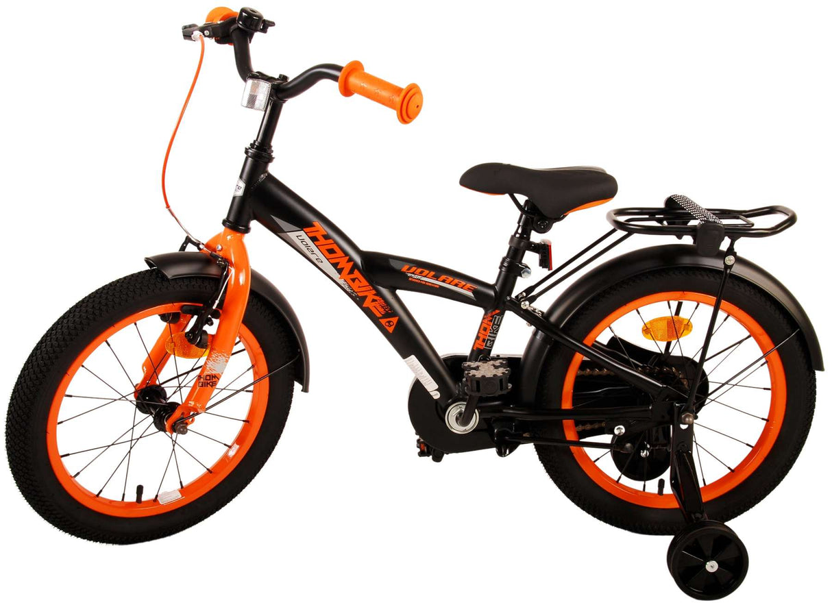 Volare Thombike Kinderfahrrad - Jungen - 16 Zoll - Schwarz Orange