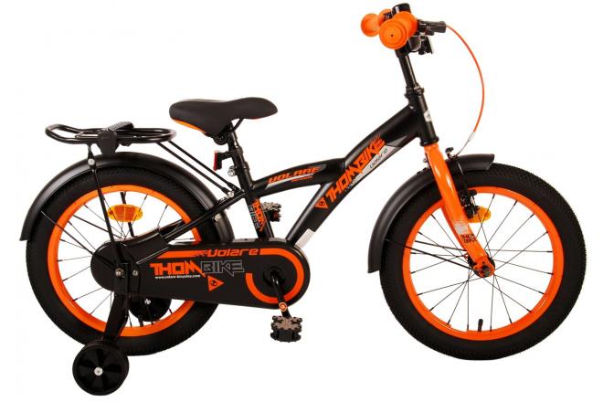 Volare Thombike Kinderfahrrad - Jungen - 16 Zoll - Schwarz Orange
