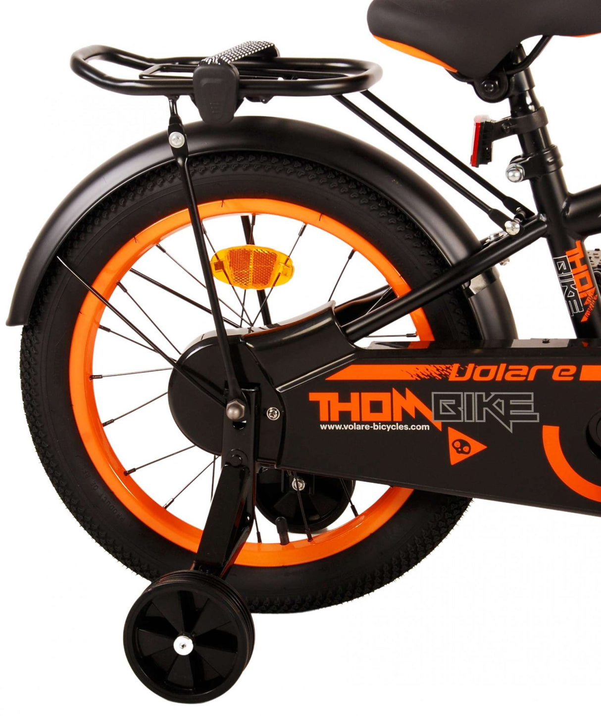 Volare Thombike Kinderfahrrad - Jungen - 16 Zoll - Schwarz Orange