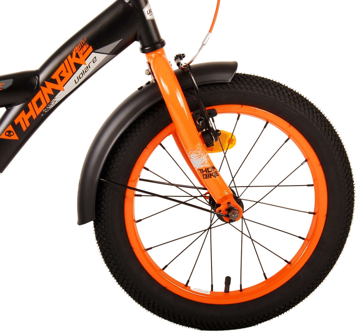 Volare Thombike Kinderfahrrad - Jungen - 16 Zoll - Schwarz Orange