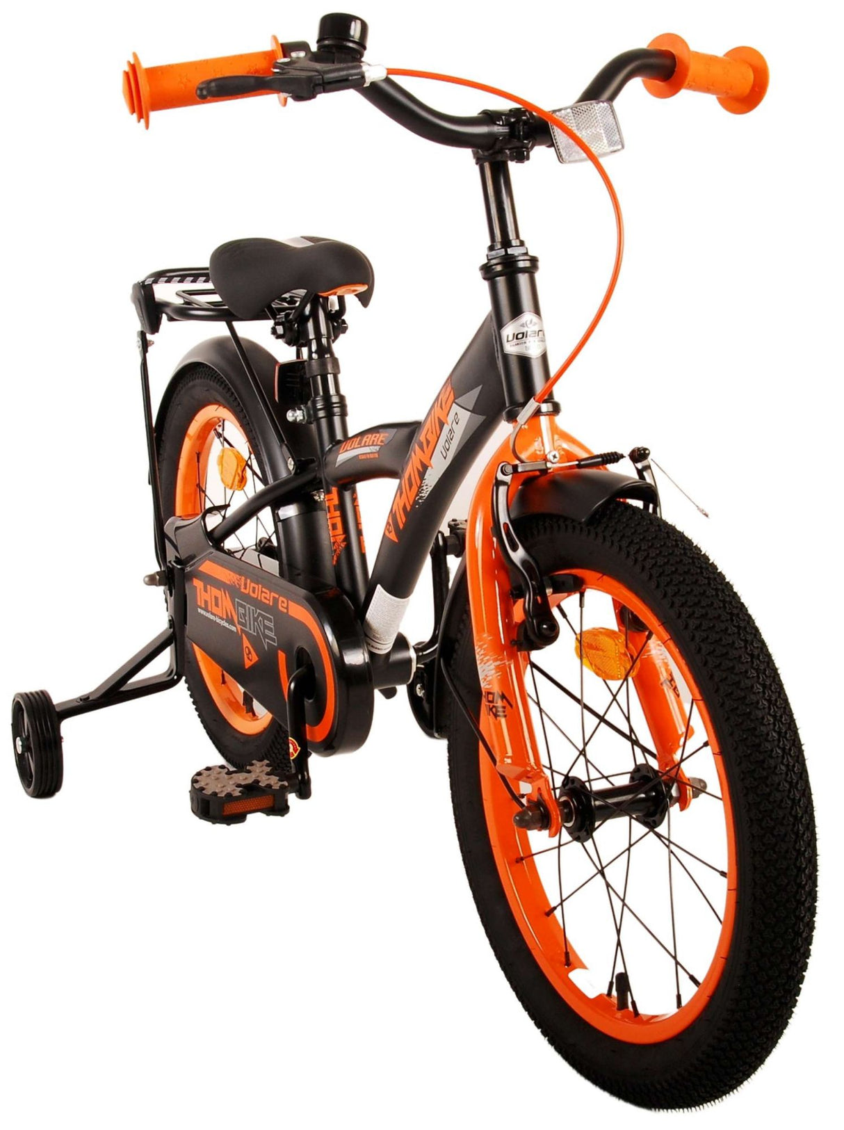 Volare Thombike Kinderfahrrad - Jungen - 16 Zoll - Schwarz Orange