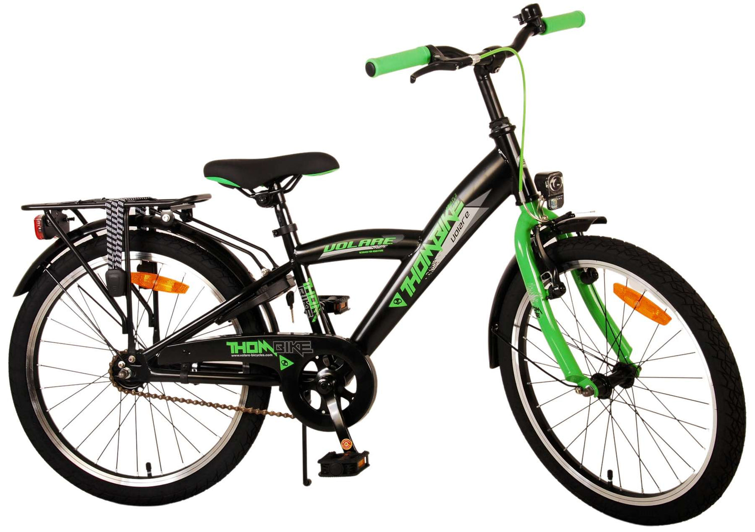 Volare Thombike Kinderfahrrad - Jungen - 20 Zoll - Schwarz Grün