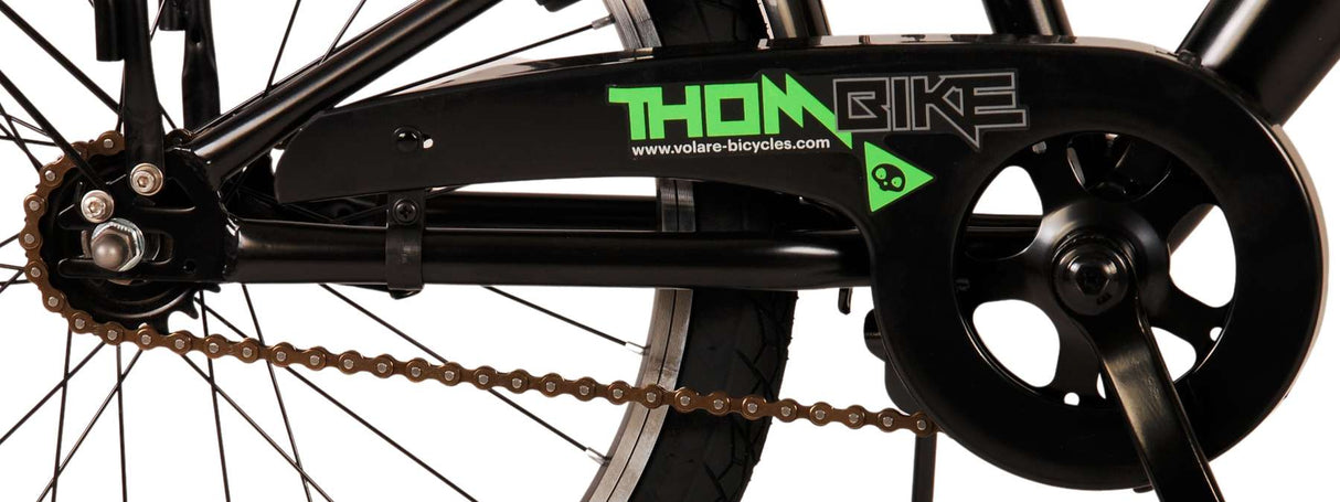 Volare Thombike Kinderfahrrad - Jungen - 20 Zoll - Schwarz Grün