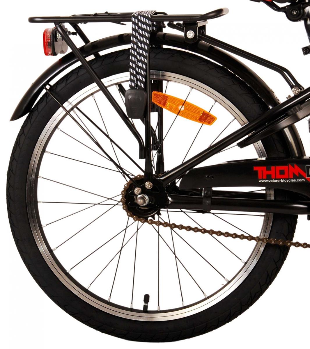 Volare Thombike Kinderfahrrad - Jungen - 20 Zoll - Schwarz Rot