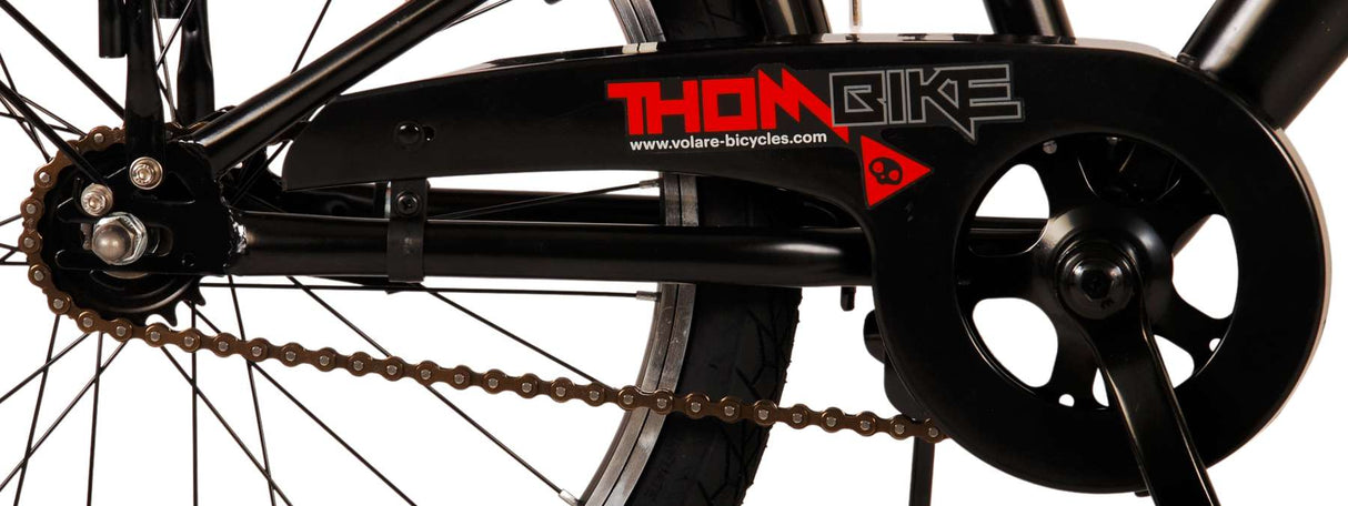 Volare Thombike Kinderfahrrad - Jungen - 20 Zoll - Schwarz Rot