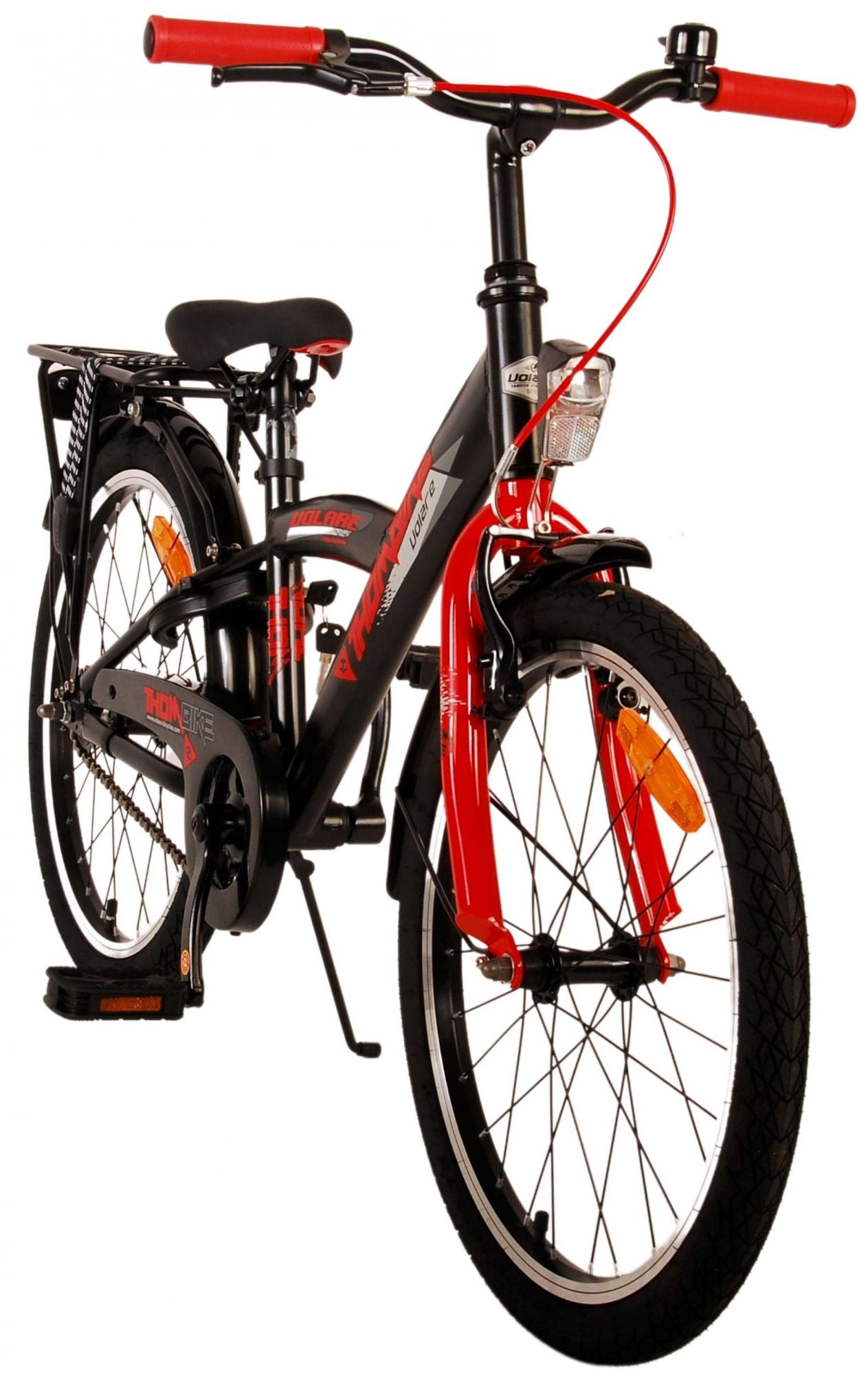 Volare Thombike Kinderfahrrad - Jungen - 20 Zoll - Schwarz Rot