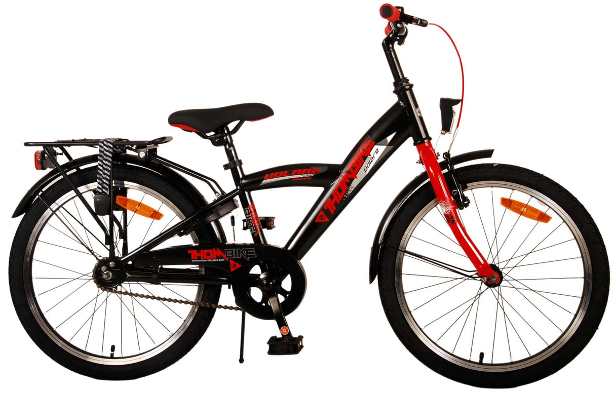Volare Thombike Kinderfahrrad - Jungen - 20 Zoll - Schwarz Rot