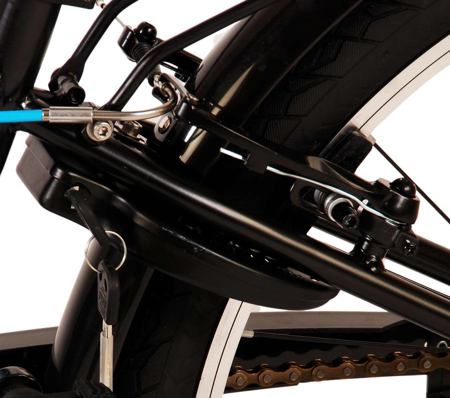 Volare Thombike Kinderfahrrad - Jungen - 24 Zoll - Schwarz Blau - Zweihandbremsen