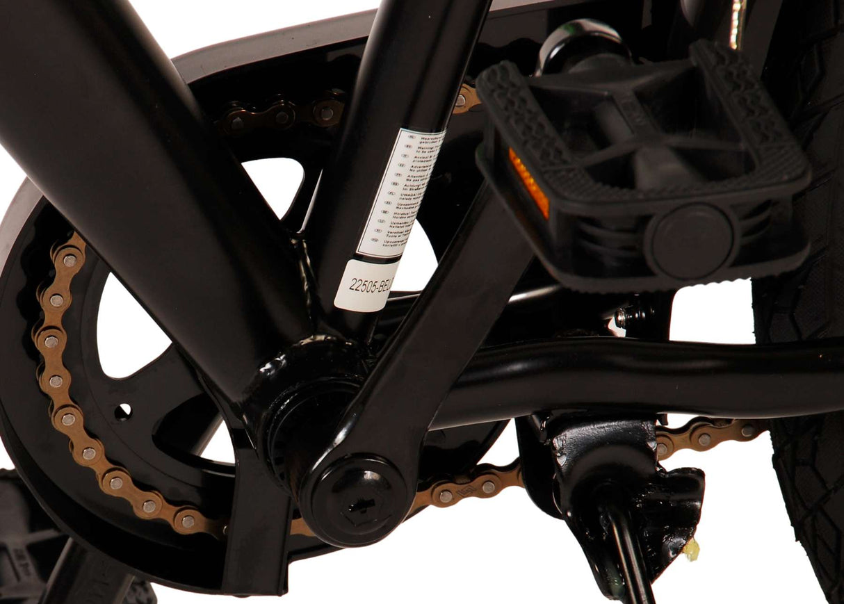 Volare Thombike Kinderfahrrad - Jungen - 24 Zoll - Schwarz Grün - Zweihandbremsen