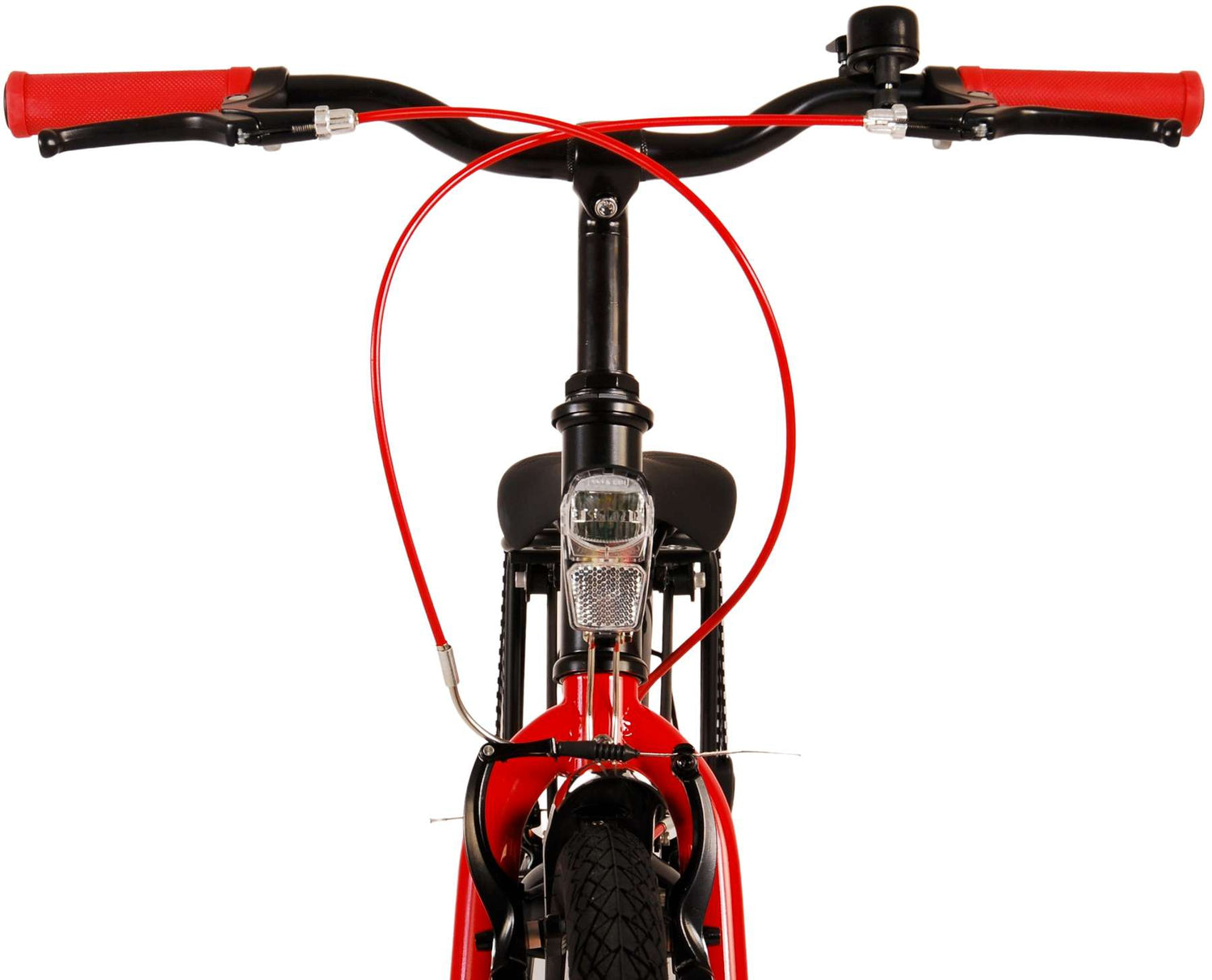Volare Thombike Kinderfahrrad - Jungen - 24 Zoll - Schwarz Rot - Zweihandbremsen