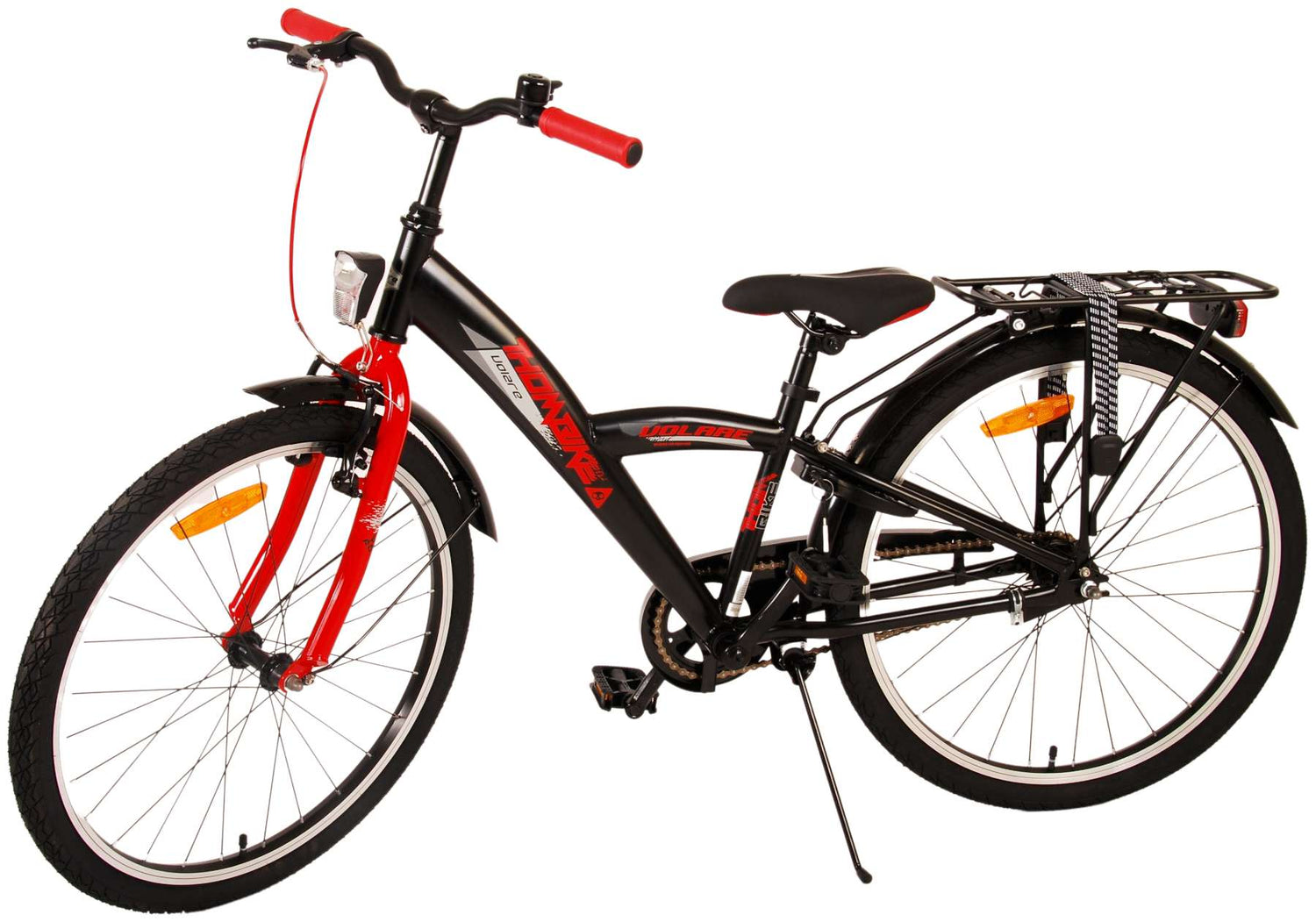 Volare Thombike Kinderfahrrad - Jungen - 24 Zoll - Schwarz Rot