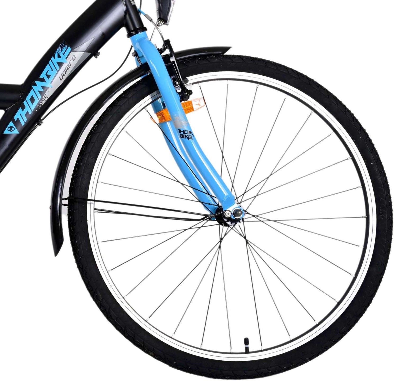 Volare Thombike Kinderfahrrad - Jungen - 26 Zoll - Schwarz Blau - 3 Gänge