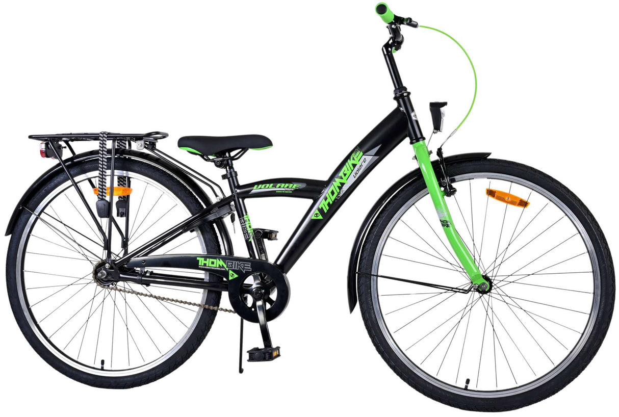 Volare Thombike Kinderfahrrad - Jungen - 26 Zoll - Schwarz Grün