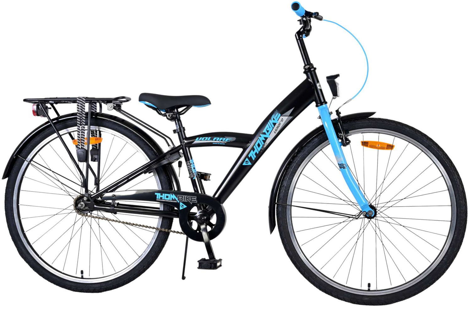 Volare Thombike Kinderfahrrad - Jungen - 26 Zoll - Schwarz Blau