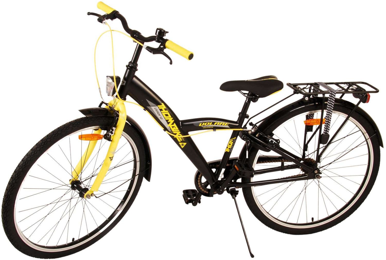 Volare Thombike Kinderfahrrad - Jungen - 26 Zoll - Schwarz-Gelb - Zweihandbremsen