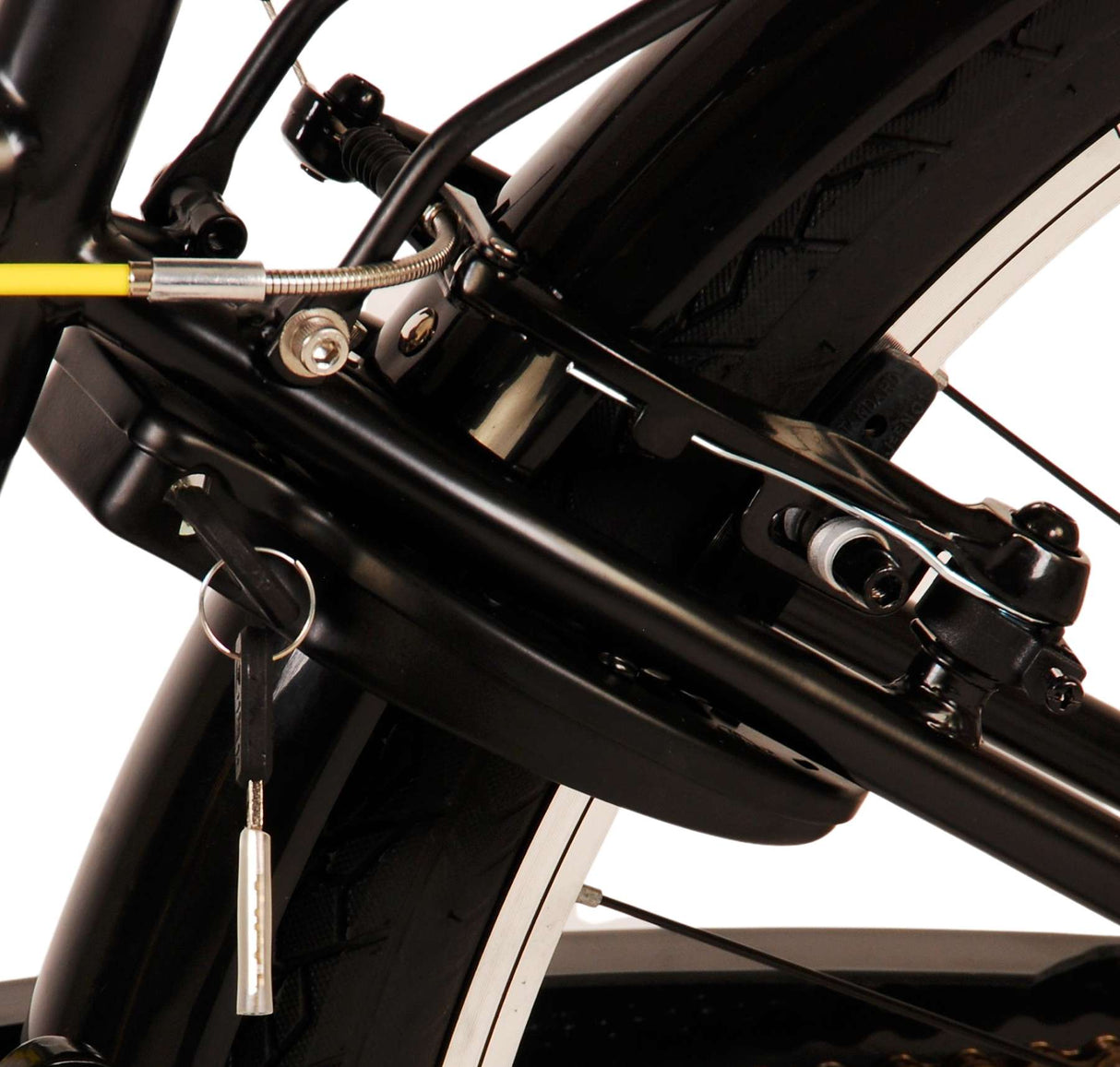 Volare Thombike Kinderfahrrad - Jungen - 26 Zoll - Schwarz-Gelb - Zweihandbremsen